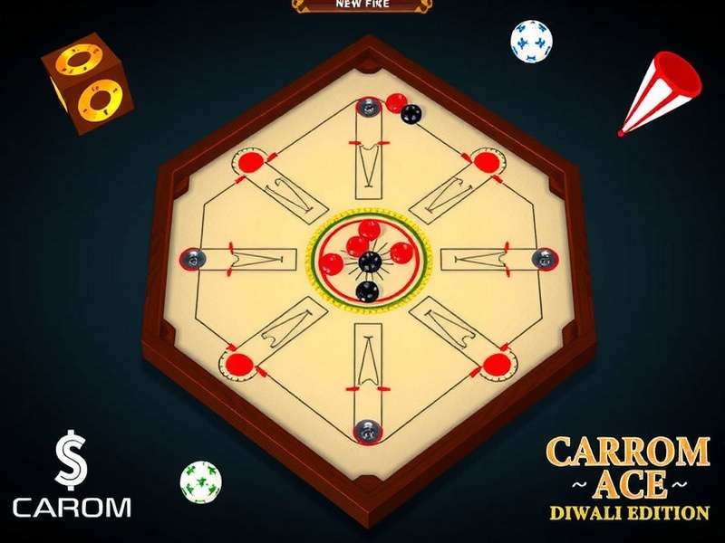 Diwali Themed Carrom Ace Carrom Ace Diwali Edition